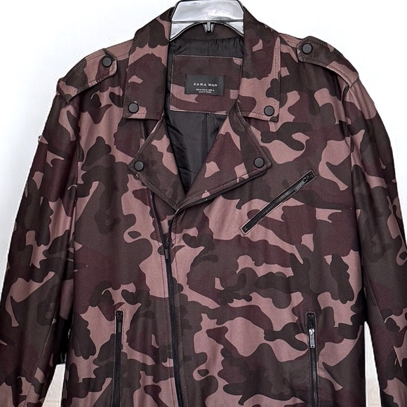 ZARA MAN CAMOUFLAGE JACKET. MILITARY INSPIRED. LIGHTWEIGHT. GREAT CONDITION - Picture 3 of 16